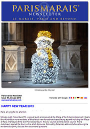 PARIS MARAIS NEWSLETTER