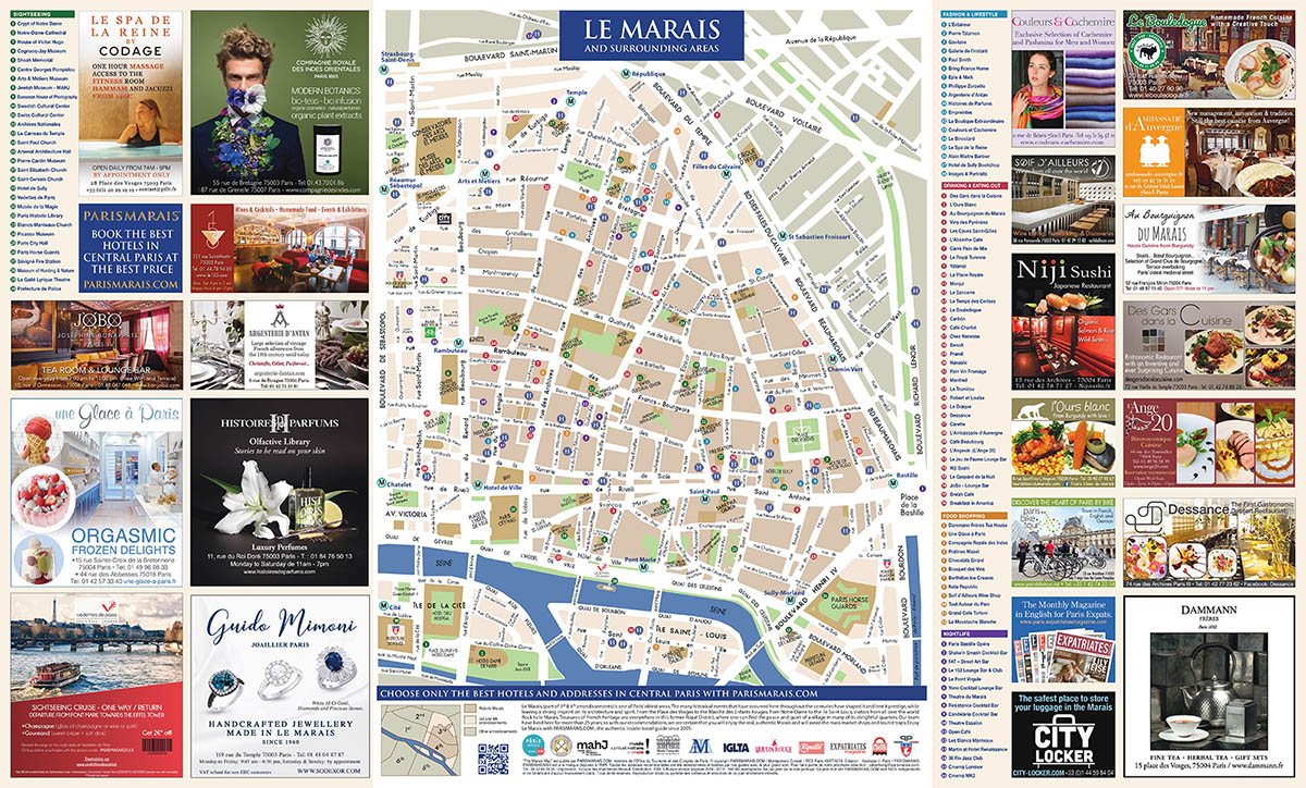 Free Paris Marais map | PARISMARAIS®