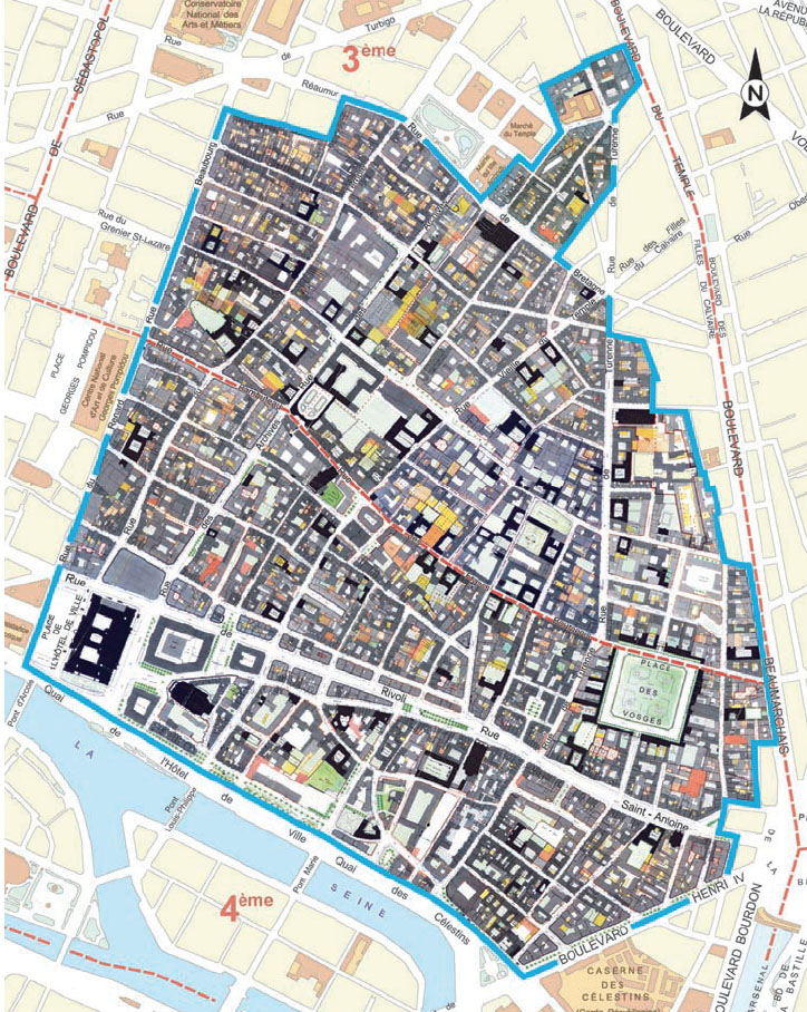 BEST PARIS MARAIS MAP