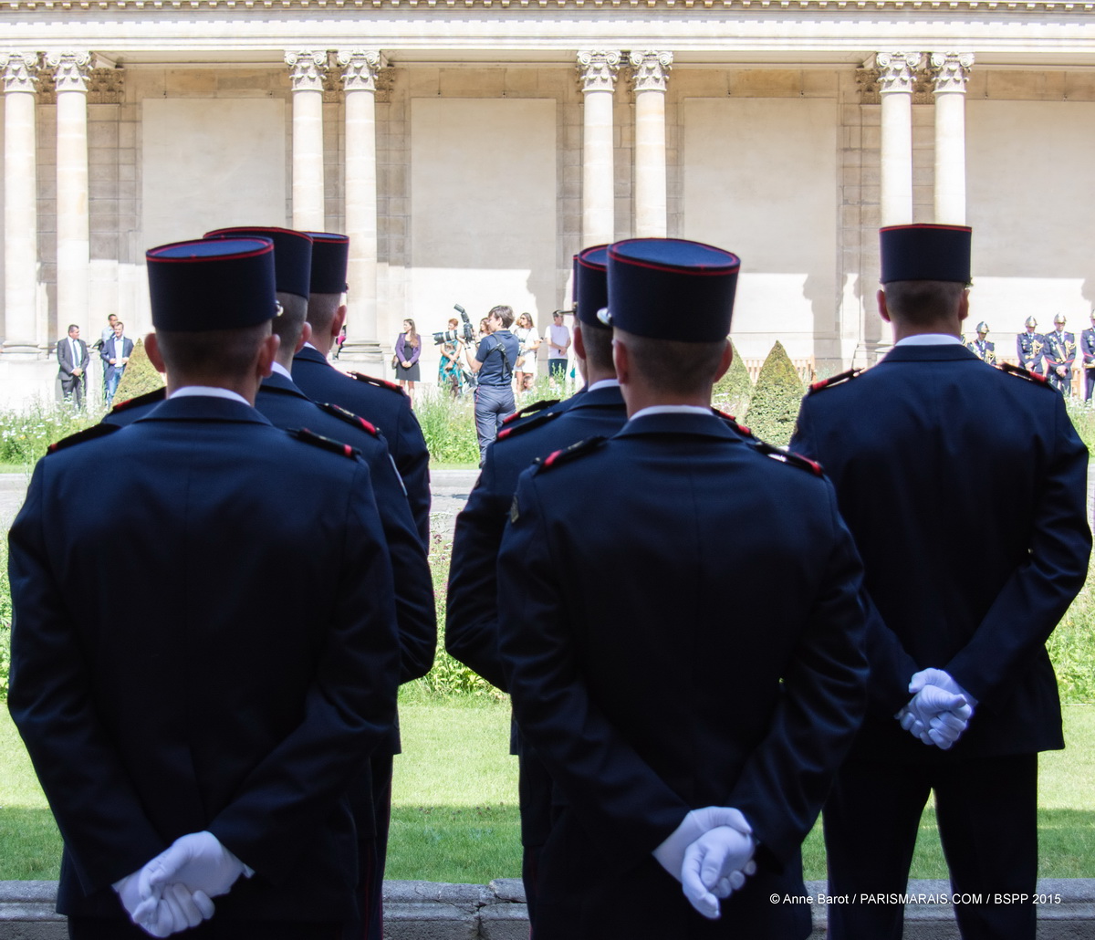 PARISIAN FIREMEN WELCOME YOU TO THE GREATEST OPEN-AIR DANCE FLOOR IN LE MARAIS