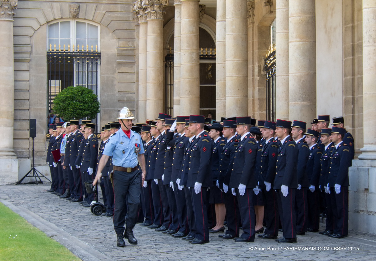 PARISIAN FIREMEN WELCOME YOU TO THE GREATEST OPEN-AIR DANCE FLOOR IN LE MARAIS