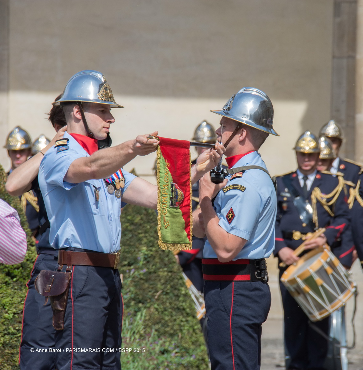 PARISIAN FIREMEN WELCOME YOU TO THE GREATEST OPEN-AIR DANCE FLOOR IN LE MARAIS