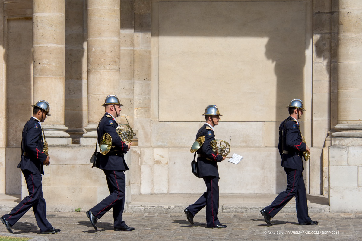 PARISIAN FIREMEN WELCOME YOU TO THE GREATEST OPEN-AIR DANCE FLOOR IN LE MARAIS