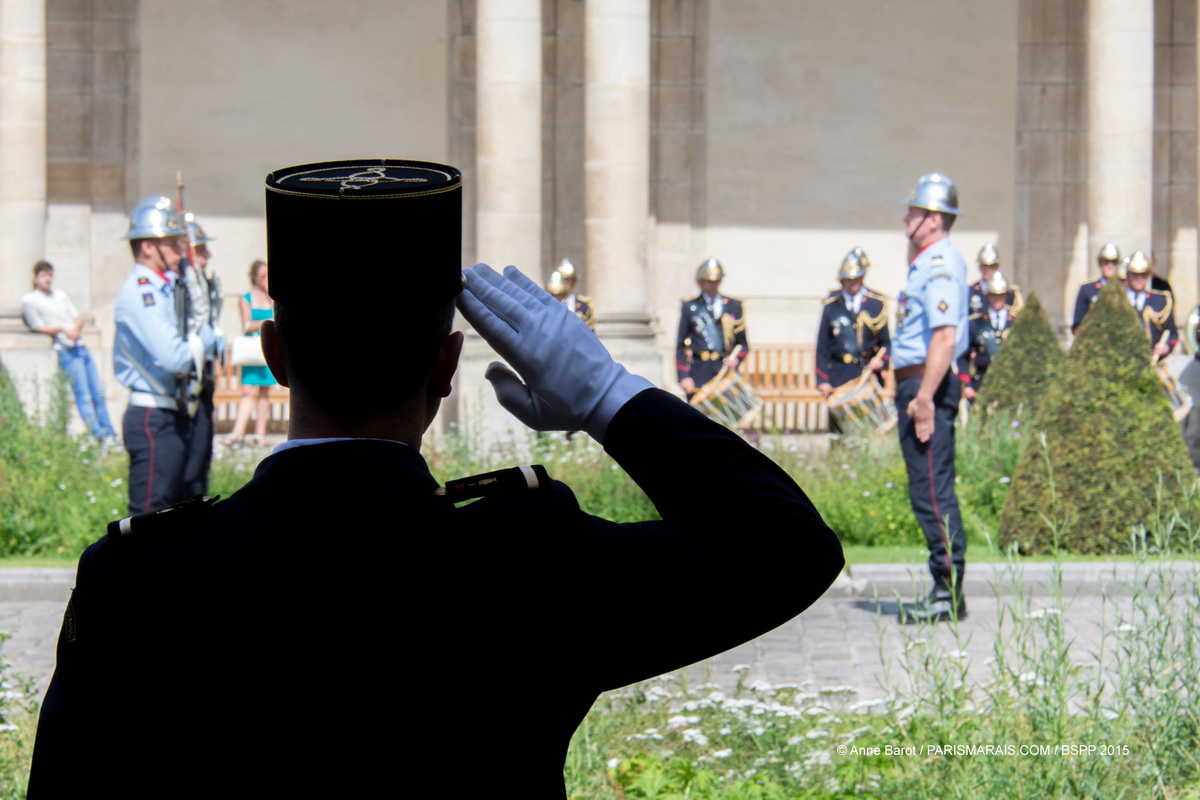 PARISIAN FIREMEN WELCOME YOU TO THE GREATEST OPEN-AIR DANCE FLOOR IN LE MARAIS