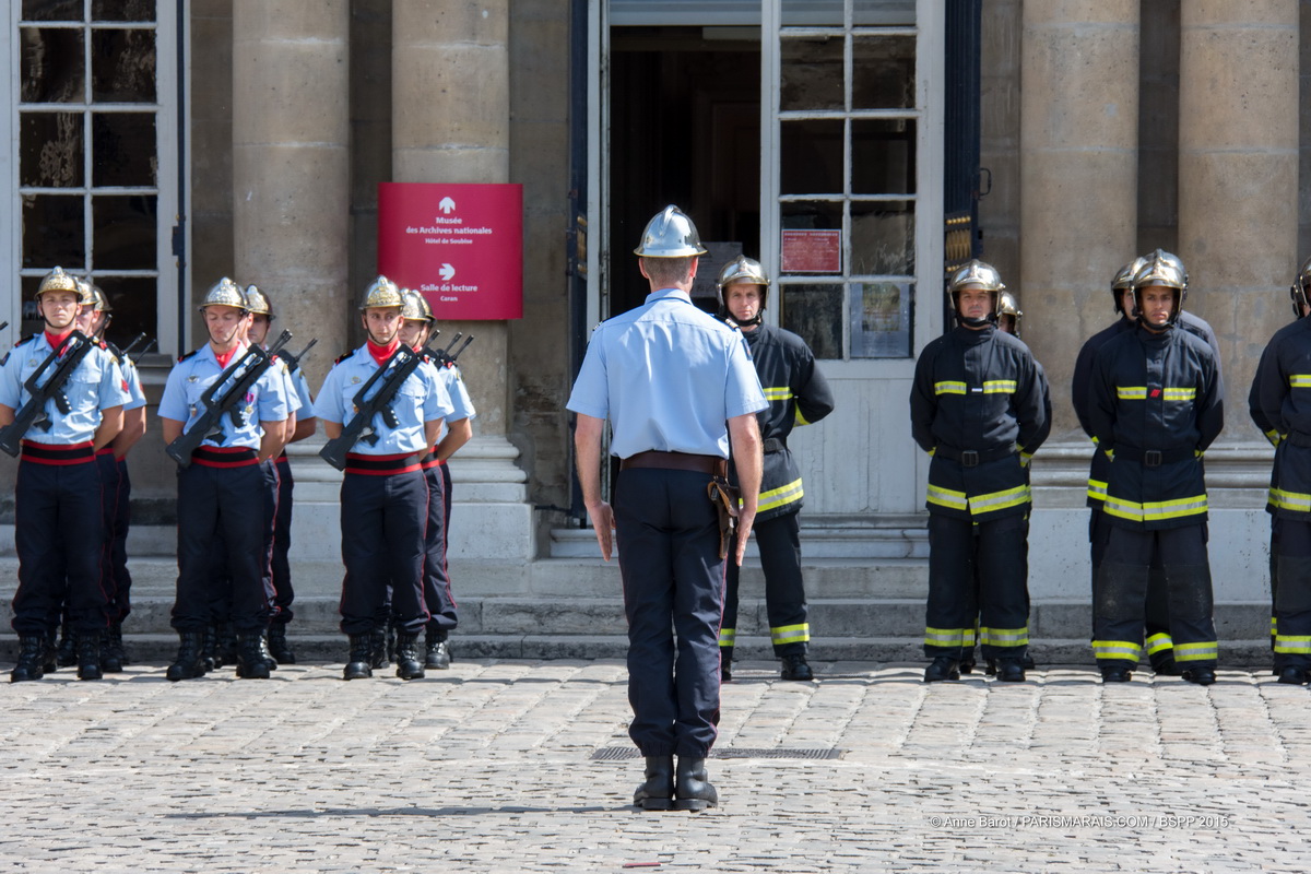 PARISIAN FIREMEN WELCOME YOU TO THE GREATEST OPEN-AIR DANCE FLOOR IN LE MARAIS