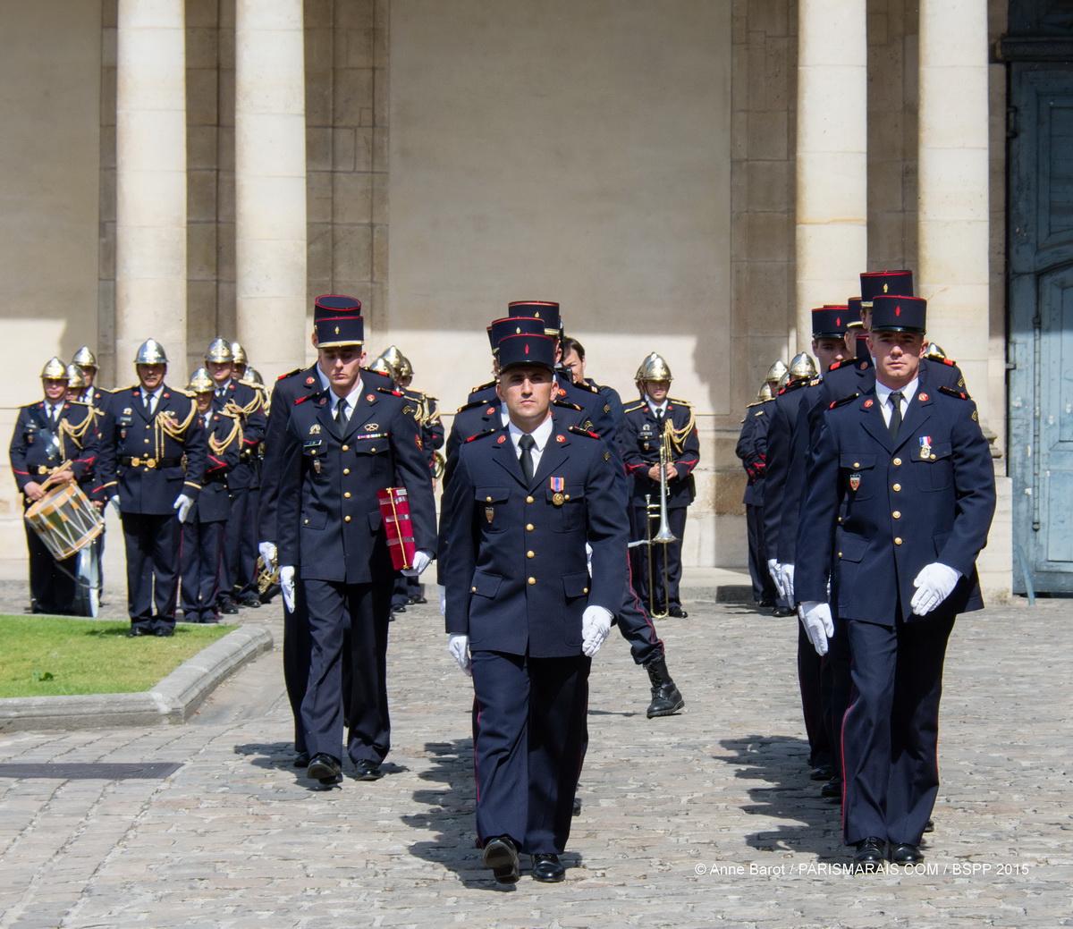 PARISIAN FIREMEN WELCOME YOU TO THE GREATEST OPEN-AIR DANCE FLOOR IN LE MARAIS