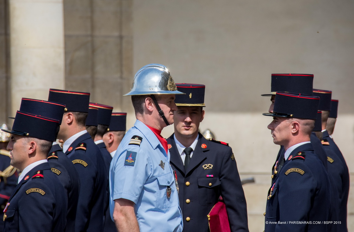 PARISIAN FIREMEN WELCOME YOU TO THE GREATEST OPEN-AIR DANCE FLOOR IN LE MARAIS