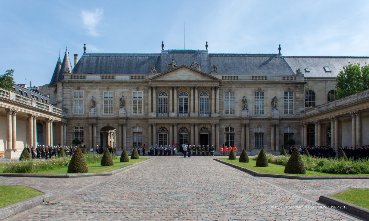 PARISIAN FIREMEN WELCOME YOU TO THE GREATEST OPEN-AIR DANCE FLOOR IN LE MARAIS