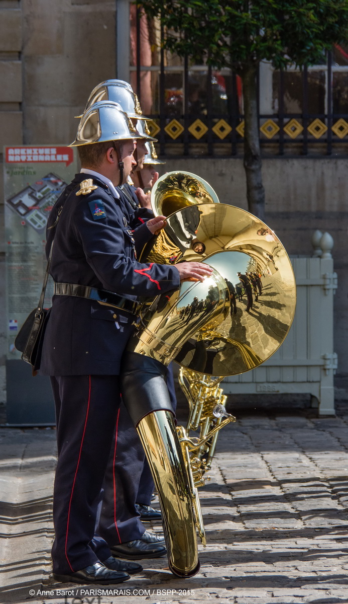 PARISIAN FIREMEN WELCOME YOU TO THE GREATEST OPEN-AIR DANCE FLOOR IN LE MARAIS