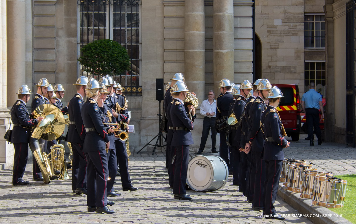 PARISIAN FIREMEN WELCOME YOU TO THE GREATEST OPEN-AIR DANCE FLOOR IN LE MARAIS