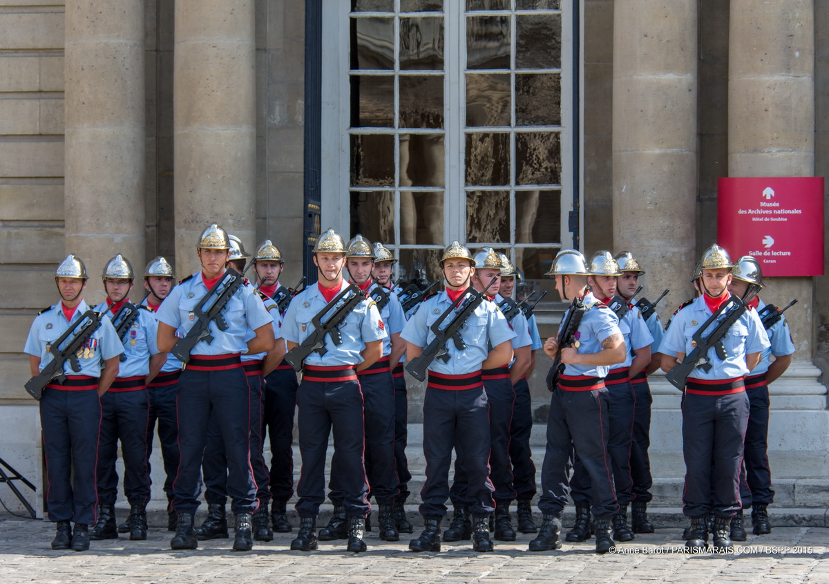 PARISIAN FIREMEN WELCOME YOU TO THE GREATEST OPEN-AIR DANCE FLOOR IN LE MARAIS