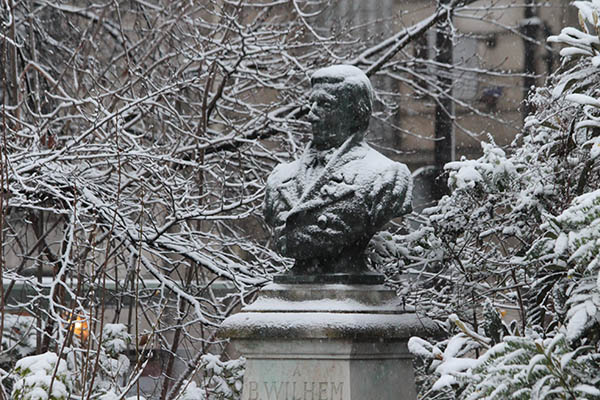 Le Marais under the snow