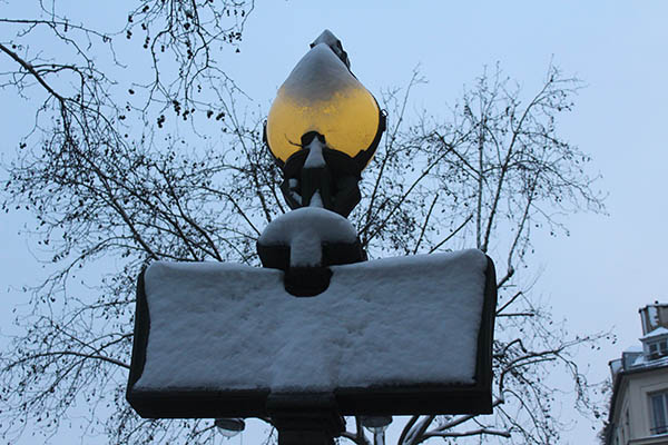 Le Marais under the snow