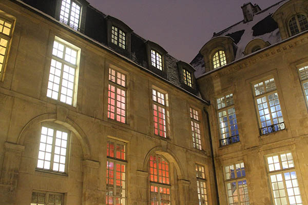 Le Marais under the snow