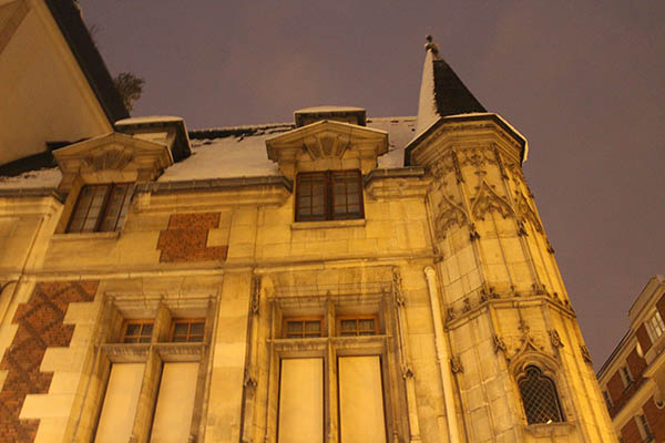 Le Marais under the snow