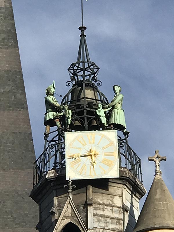 Le Jacquemart de Notre Dame, les personnages s’animent à chaque heure