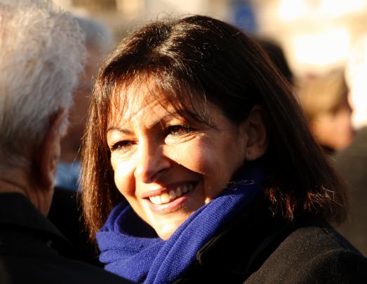 Anne Hidalgo, première femme élue Maire de Paris, fête son premier anniversaire à la tête de la ville Lumière