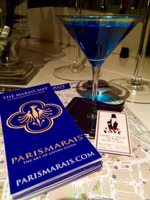 Le cocktail Blue Marais au Club Raye