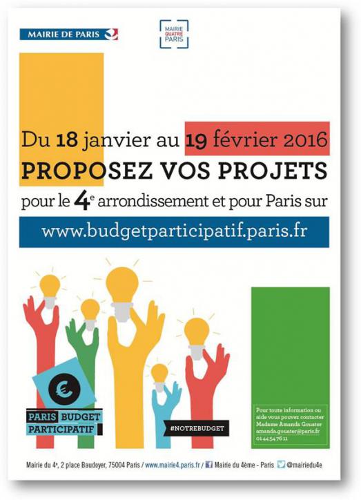 Proposez vos idées pour le budget participatif de Paris !