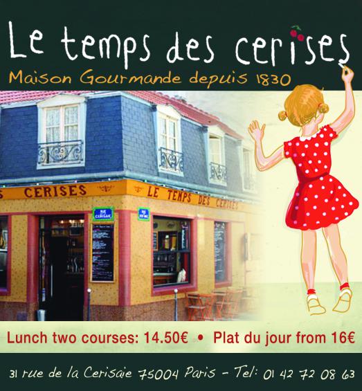 Le Temps des Cerises, sur un air de guinguette du Marais