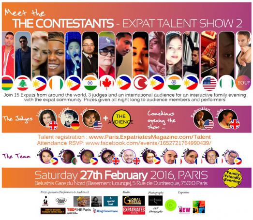 Expatriated talents meet on Feb 27th . Enjoy the contest 