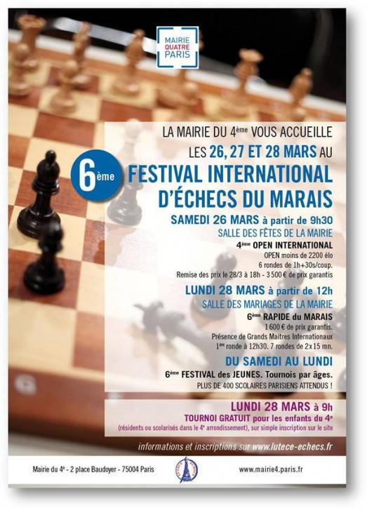 Invitation tournoi d'échecs pour les enfants du 4e