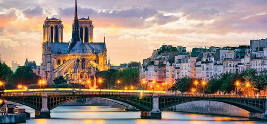 Notre Dame at night